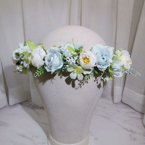 Colorido diseño Floral Artificial nupcial boda corona tocado fábrica Original diadema <span class=keywords><strong>para</strong></span> fiesta sombreros - Product Image 2