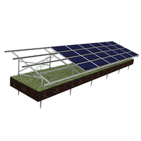 Support de montage de panneau solaire Rackmodo en aluminium 6005-T5 et acier inoxydable SUS304 anodisé avec installation rapide