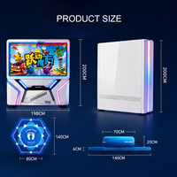 Jeu interactif multi-modes avec cube de saut, LED RGB, détection de pression, jeu d'arcade de réaction au pas pour enfants, aire de jeux intérieure