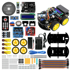<span class=keywords><strong>LAFVIN</strong></span> Intelligente multi-fonctionnelle Kit Voiture <span class=keywords><strong>Robot</strong></span> pour Arduinos avec Tutoriel - Product Image 1