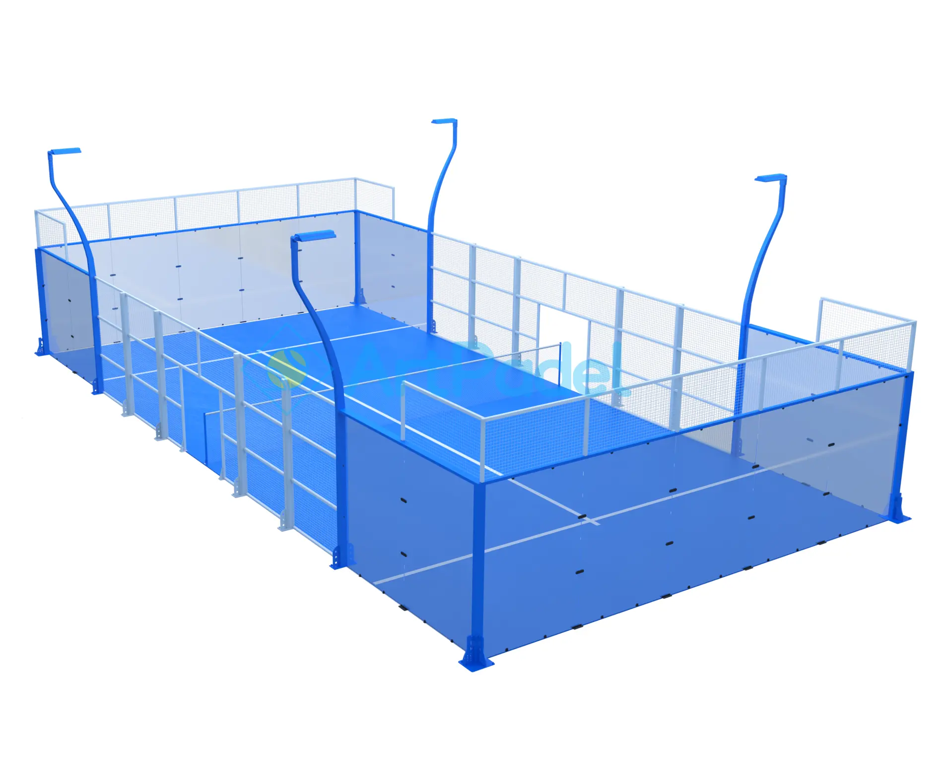 Indoor Sports China <span class=keywords><strong>Gold</strong></span> Hersteller 2022 New Style Panorama Padel Court