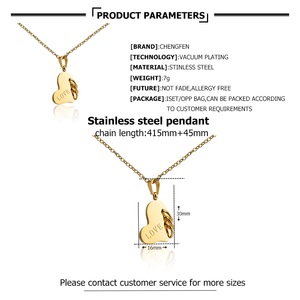 Bijoux de haute conception, bijoux en plaqué or 18K, collier de Couple Vintage européen - Product Image 6