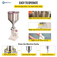Machine de remplissage de bouteilles de liquide manuel d'acier inoxydable pour la machine de remplissage de miel de sauce liquide cosmétique de pâte de shampooing crème