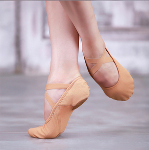 Chaussons de <span class=keywords><strong>danse</strong></span> en toile Baiwu à semelle <span class=keywords><strong>souple</strong></span> pour filles et femmes, avec bande élastique, pour l'entraînement de ballet - Product Image 6