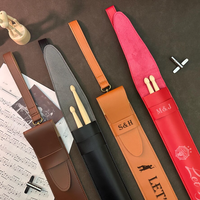 Sac à baguettes en cuir RR Factory, cadeau pour musicien, batteur, étui pour baguettes, pochette portable, étui de protection pour baguettes