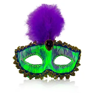 万圣节装饰品7色发光二极管面具派对 & 搞笑面具