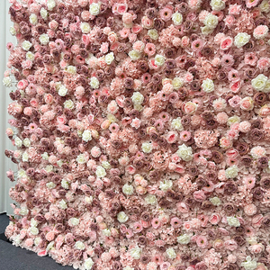 Promise Floral Wall Rectangle Romantic Pink <b>White</b> Plastic Reusable Wedding Decorations - Product Image 3
