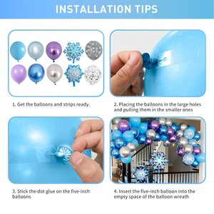 <span class=keywords><strong>Frozen</strong></span> <span class=keywords><strong>Globos</strong></span> Azules Arco Guirnalda kit Copo de Nieve Invierno País DE LAS Maravillas Navidad Nieve Princesa <span class=keywords><strong>Fiesta</strong></span> de Cumpleaños Decoraciones - Product Image 5