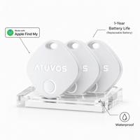 Prix de gros ATUVOS IP67 Traceur GPS intelligent étanche pour iPhone 15, localisateur, télécommande, dispositif de suivi pour enfants, application iOS