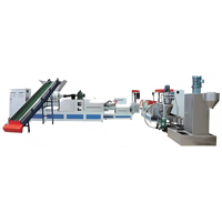 Machine de granulation de plastique haute efficacité pour le recyclage des films PA, PC, PP, PE, avec moteur contrôlé par PLC et alimentation latérale assistée