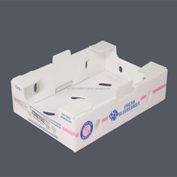 Impression personnalisée En Plastique Ondulé Myrtille Cerise Creuse En Plastique PP Fraise Boîtes D'emballage Caisses En Plastique Pour Fruits