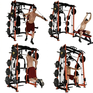 Estación Multifuncional Todo en Uno, Máquina Smith con Cable Cruzado <span class=keywords><strong>para</strong></span> Entrenamiento en Casa - Product Image 4