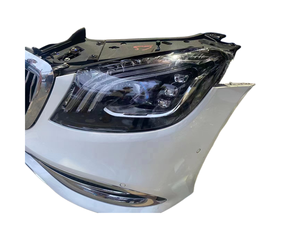 Paraurti per Mercedes-Benz W222 Classe S - Kit Carrozzeria Upgrade S63 S65 AMG con Griglia, Diffusore, Tubi, Fari e Fanali Posteriori - Product Image 4