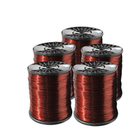 Berenamel Aluminium padat konduktor bulat SWG 6-33 kawat Rewinding Aluminium terisolasi untuk memutar listrik