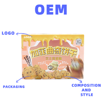 Pan crujiente de almendra y pimienta hecho en China, ideal para un aperitivo salado, 1 caja