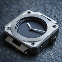 Montre de sport sur mesure usinée avec précision pour service de fabrication OEM CNC par électroérosion à fil, boîtier en acier inoxydable et alliage d'aluminium pour