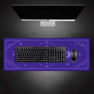 <span class=keywords><strong>Tapis</strong></span> <span class=keywords><strong>de</strong></span> souris <span class=keywords><strong>de</strong></span> jeu <span class=keywords><strong>XXL</strong></span> imperméable et antidérapant en caoutchouc, motif lune et étoile violet, grand <span class=keywords><strong>tapis</strong></span> <span class=keywords><strong>de</strong></span> bureau Kawaii pour ordinateur portable - Product Image 4