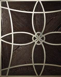 Suelo de Parqué de Madera Personalizado con Incrustaciones de Latón - Ingeniería de 15 mm de Espesor, Instalación <span class=keywords><strong>Flotante</strong></span>, Diseño Moderno para Uso en Interiores - Product Image 3