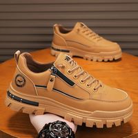 Nouvelles baskets pour hommes, style coréen, tendance, décontractées, à semelle épaisse, durables, à motif uni, polyvalentes, pour le sport, printemps