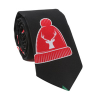 Aksesoris Natal Pria Grosir Seri Pola Pohon Natal, Kepingan Salju, dan Manusia Salju dari Benang Polyester, Dicelup, untuk Hadiah Liburan