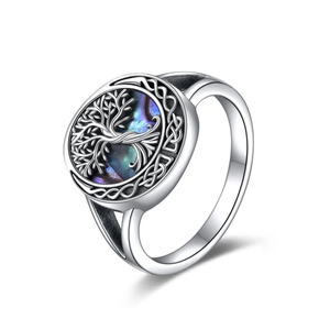 Tree Of Life Ring 925 Sterling Silver Celtic Knot Ring Fashion Jewelry For Women