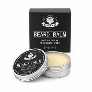 Baume à barbe biologique naturel adoucissant sous marque privée avec boîte en étain pour l'entretien de la barbe masculine - Product Image 1