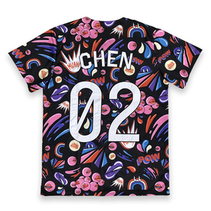 เสื้อเบสบอลสไตล์สตรีทแวร์เสื้อกีฬาออกแบบได้ตามต้องการด้วยการพิมพ์กระดุมสำหรับผู้ที่ชื่นชอบกีฬา - Product Image 3