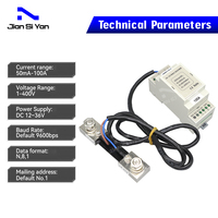 JSY-MK-229 Energy Meter, pengukur tegangan Digital Din Rail, Ammeter Voltmeter kekuatan elektrik DC fase tunggal