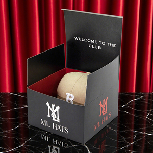 Tùy chỉnh in kỹ thuật số từ hộp Mũ vuông màu xanh lá cây tùy chỉnh <span class=keywords><strong>C1S</strong></span> giấy nghệ thuật SNAPBACK HAT bao bì hộp cho mũ bóng chày - Product Image 5