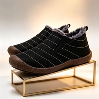 Bottes mi-mollet unisexes imperméables, chaudes, fourrées et moelleuses, couleur unie, bout rond, antidérapantes, plateforme, pour l'hiver, l'extérieur et le quotidien