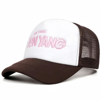 Casquette de sport en maille personnalisée de haute qualité avec logo personnalisé, casquette de camionneur à visière incurvée personnalisée