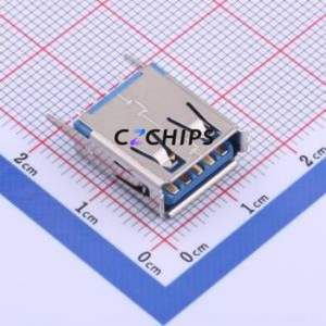 916-262A101DY20400 USB Connector Through hole Component (THT) Connector Type-A USB 3.0 Female Through Hole - Product Image 1