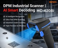 Henex Endüstriyel Sağlam Dayanıklı RFID DPM OCR Kod Okuyucu Tabancası Su Geçirmez QR Kod Okuyucu Kablolu Usb Kablosuz 1D 2D Barkod Tarayıcı