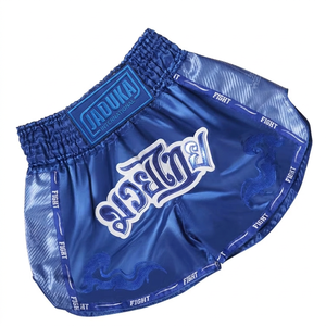 Pantalones cortos personalizados de Muay Thai BOXING MMA FIGHT Kickboxing BOXING WEAR bordado Muay Thai Shorts para hombres, niños, niñas, adolescentes y mujeres - Product Image 2