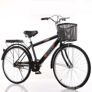 Vélo de ville 26 pouces noir avec panier pour les trajets urbains - Product Image 4