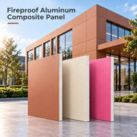 Panneau composite en aluminium ignifuge 4 mm 1220x2440 mm revêtu de PVDF gris métallisé ACM pour façades de bâtiments commerciaux