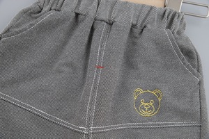Vêtements pour enfants, vêtements pour garçons, vente en gros, ensemble trois pièces en coton avec image pour garçons - Product Image 6