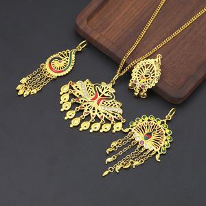 จี้ทองเหลืองชุบทอง 24K ลายสัตว์ สไตล์ฮิปฮอป สำหรับผู้หญิง เด็กผู้หญิง สไตล์ดูไบ ตุรกี อินเดีย เหมาะสำหรับงานแต่งงาน - Product Image 1