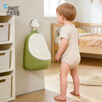 Mini urinoir mobile blanc moderne avec ventouse murale pour enfants, pour la maternelle et la petite salle de bain, toilette en plastique BNBS