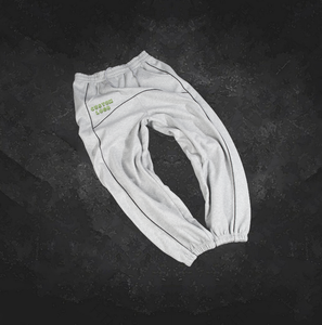 Pantalones de chándal apilados para hombre con cintura de retales, pantalones de chándal rectos informales de alta calidad personalizados, 100% de algodón de peso pesado - Product Image 3