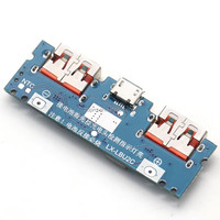 Module de batterie externe à deux ports Micro/Type-C Module de charge à deux ports USB 5V 2.4A 18650
