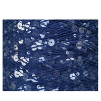 100% Baumwolle Pailletten garn Traditionelles Russland Fancy Yarn Hands tricken 3MM 6MM Pailletten Made in China auf Lager