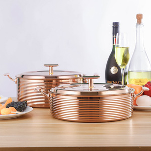 Vendita calda casa ristorante <span class=keywords><strong>3</strong></span> strati in acciaio di alta qualità pentole di pentola calda pentola per cucinare in casseruola - Product Image 1