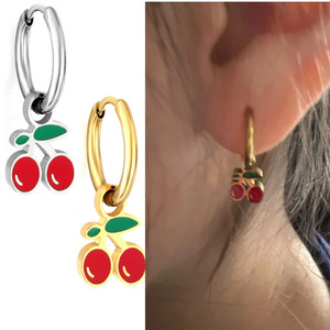 Boucles d'oreilles en acier inoxydable sans nickel, design mignon personnalisé, bijoux tendance, boucles d'oreilles hypoallergéniques, ensemble de bijoux pour enfants - Product Image 3