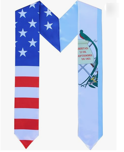 Écharpe de graduation de <span class=keywords><strong>première</strong></span> génération avec drapeau national du Guatemala, classe de 2026, écharpe de graduation, écharpes d'honneur pour les diplômés - Product Image 4
