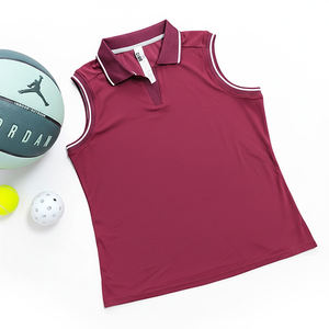Débardeur de sport pour femme, été, col en V, sensation de peau nue, séchage rapide, col rabattu, haut de sport, vêtements de tennis, haut de yoga, veste athlétique, vêtements de sport d'été - Product Image 4