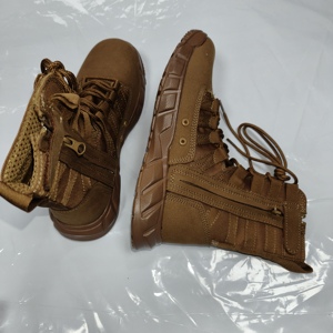 Botas Tácticas HKSF TSB01 para Deportes al Aire Libre, Ultraligeras, Color Marrón Desierto, con Cierre Lateral, Disponibles en Negro, Caqui y Verde, Stock CN HEB - Product Image 6