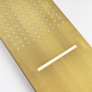 Système de douche encastré poli, accessoires de salle de bain avec pomme de douche de pluie en cascade, robinet - Product Image 3