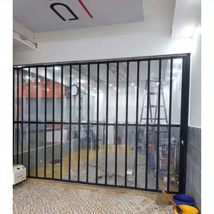Porte de <span class=keywords><strong>garage</strong></span> pliante en cristal pour centres culturels et communautaires - Product Image 1