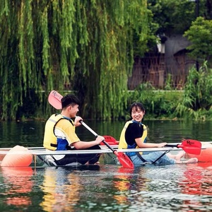 <span class=keywords><strong>3.3</strong></span>米透明双人皮划艇，铝合金框架，带充气浮球，便携式钓鱼休闲水上运动船。 - Product Image 4